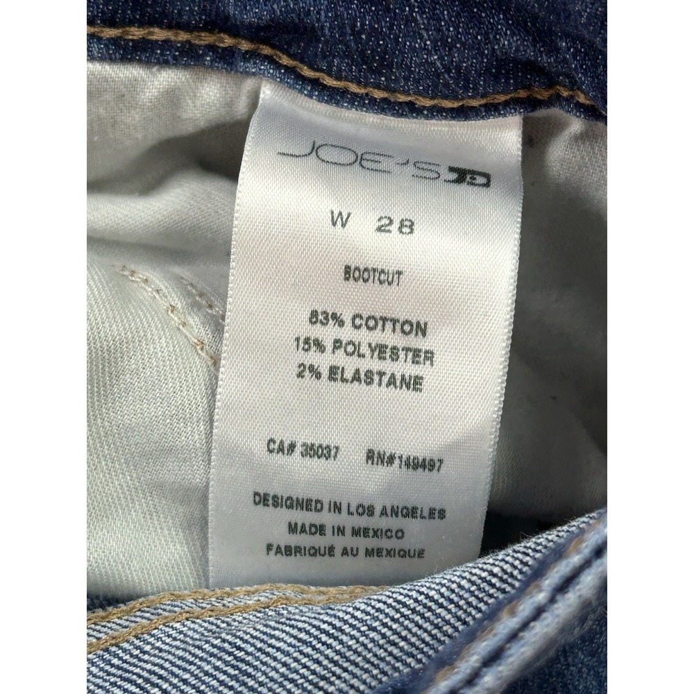 J.J. Joes Jean Women Sz 28 Bootcut Amana Whiskered Western Cowgirl Boho Mid Rise - Picture 7 of 13